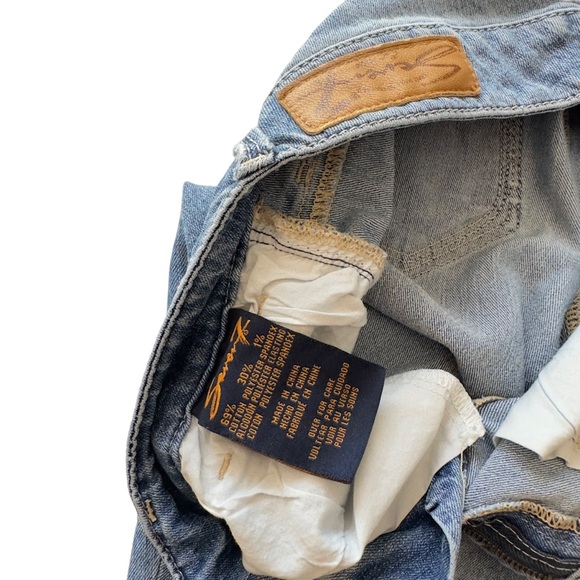 Anthro Straight Leg Cropped Jeans Denim - Picture 8 of 9